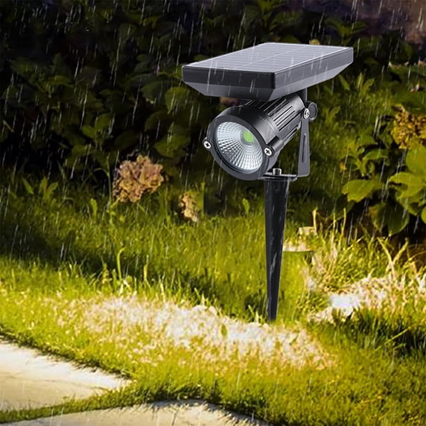 Fiudx Ofertas Del Día Luz De Árbol Solar Controlada Por Luz Inteligente, Luz De Enchufe De Tierra Para Exteriores De 10W, Foco, Luz De Jardín, Iluminación De Pasarela