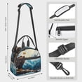 thumbnail image 3 of Goofa Iceberg Bald Eagle Pattern Lunch Bag ,Insulated Lunch Box, Small Leakproof Cooler Food Lunch Containers Reusable High Capacity Lunch Tote Bags, 3 of 8