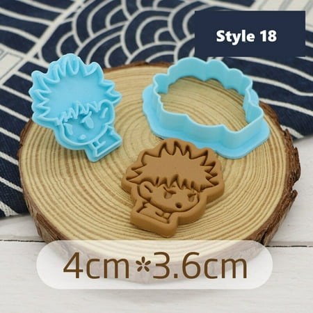 

Creative Anime Jujutsu Kaisen Cookie Cutters Cute Cartoon Characters Cookie Stamps DIY Cartoon Pastr