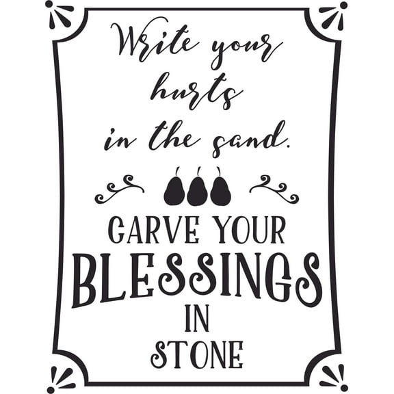 Motivational Quotes Blessings Lettering Wall Sticker Art Design Decal for Girls Boys Kids Room Bedroom Nursery Kindergarten House Fun Home Decor Stickers Wall Art Vinyl Decoration (30x17 inch)