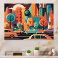 thumbnail image 2 of Designart Colorful Cityscape IV Canvas Wall Art, 2 of 5