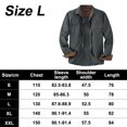 thumbnail image 2 of Men's All Cotton Flannel Shirt, Long Sleeve Casual Button Up Shirt, Brushed Soft Outdoor Shirts（grey）, 2 of 5