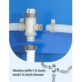 thumbnail image 6 of POOLHACKER Split Swimming Pool Hose Plunger Valve, 2 in 1 Hose Plunger Valve Swimming Pool Part for Filter Circulation System, 6 of 6