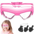 thumbnail image 3 of Muyoka Gafas de natación para niños Gafas de natación transparentes antivaho para niños Adolescentes Gafas de natación de visión amplia Gafas protectoras de ojos de natación impermeables con correa aj Muyoka Hogar, 3 of 6
