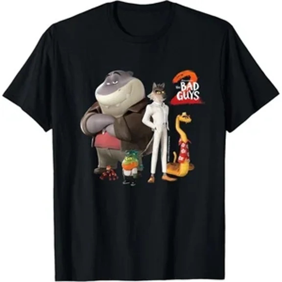 RARE DreamWorks The Bad Guys 2 The Original Bad Guys T-Shirt