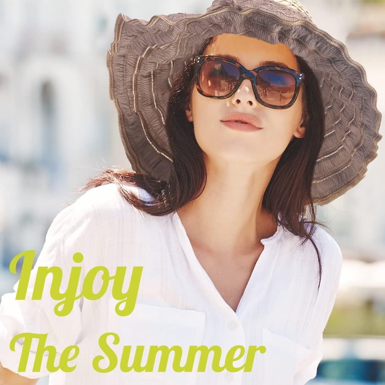 Women Folding Vintage Outdoor Sun Hats for Beach Garden  display picture 3