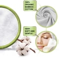 thumbnail image 3 of Almohadillas Desmaquillantes De Bambú Reutilizables, 20 Unidadas, Rondas De Algodón Lavables Con Bolsa De Lavandería Y Caja De Almacenamiento, 3 of 8