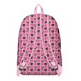 thumbnail image 3 of Pink Pug Puppies Backpack for School,Cute School Bag,Schoolbag with Adjustable Shoulder Straps & Padded Back,15.7"x11.8"x5.5", 3 of 5