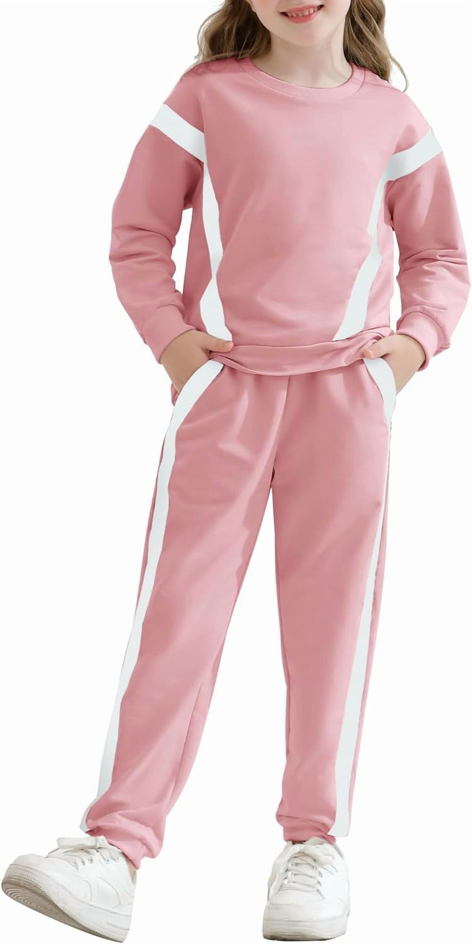 SANMIO Toddler Girl Clothes 2 Piece Outfits Fashion Sweatshirts+Sweatpants Long Sleeve Tracksuit Clothing Set Size 3-8Y