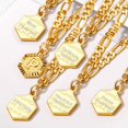 thumbnail image 4 of WEIS 4.5mm Figaro Gold Chain Anklets with Initial Ankle Bracelet for Women Teens 22-27cm Length-Adjustable,Customizable (Send Gift Box), 4 of 7