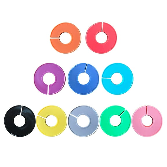 Raindrops Assorted Color Clothes Size Dividers for Sorting Made of Practical and Durable 10pcs Set