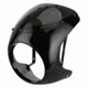 thumbnail image 1 of Deflector de viento para faros delanteros de 7 pulgadas, parabrisas universal para motocicletas (lente negra brillante), 1 of 15