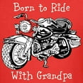 thumbnail image 3 of CafePress - Born To Ride With Grandpa Kids Dark T Shirt - Dark T-Shirt Kids XS-XL, 3 of 4