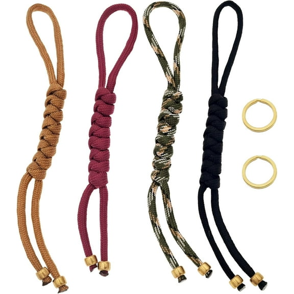 550 Knife Lanyards EDC Bracelet Handcraft Tactical Nylon Rope for Men, Parachute Cord Pendant for Pocket Knives Set