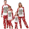 thumbnail image 1 of Penkiiy Pyjamas de Noël pour Famille Ensemble de Pjs Assortis, Pyjamas de Noël à Carreaux Rouges pour Femmes Hommes Enfants Rouge 4-5 Ans, 1 of 6