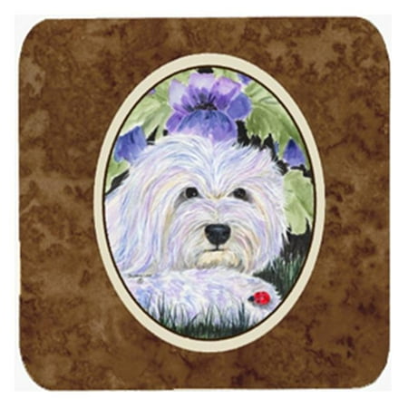 

Coton De Tulear Foam Coasters - Set Of 4 3.5 x 3.5 In.