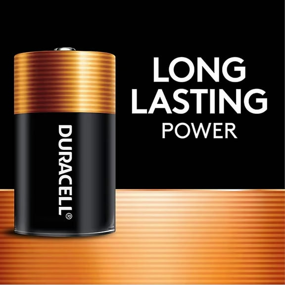 Duracell Coppertop D Batteries, 10 Count Pack, D Battery with Long-lasting Power, All-Purpose Alkaline D Battery for Household and Office Devices