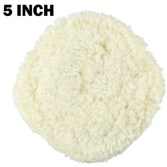 White Car Polishing Bonnet Cover Sponge Polisher Paint Waxing Buffer Pad Care