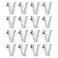 thumbnail image 1 of Unique Bargains 16pcs Single Button Kayak Paddle Snap Spring Clip 5x8.5x30mm V-Shaped Hollow Telescopic Locking Tube Clips, 1 of 5