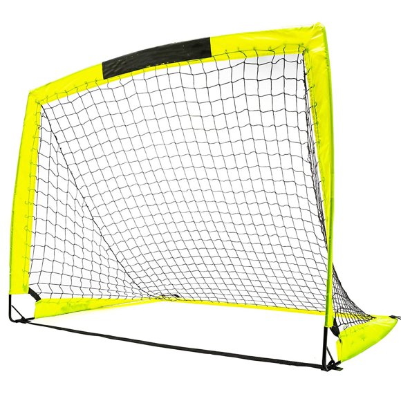 Jinsinto Sports Blackhawk Backyard Soccer Goal - Portable Kids Soccer Net - Pop Up Folding Indoor + Outdoor Goals