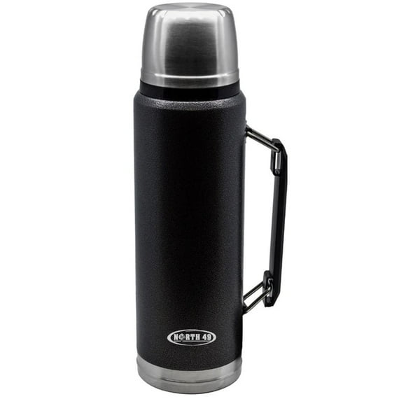North 49 Contenant Isolé pour Aliments Ou Boissons 1,2 Litre Contenant Isotherme en Acier Inoxydable Noir
