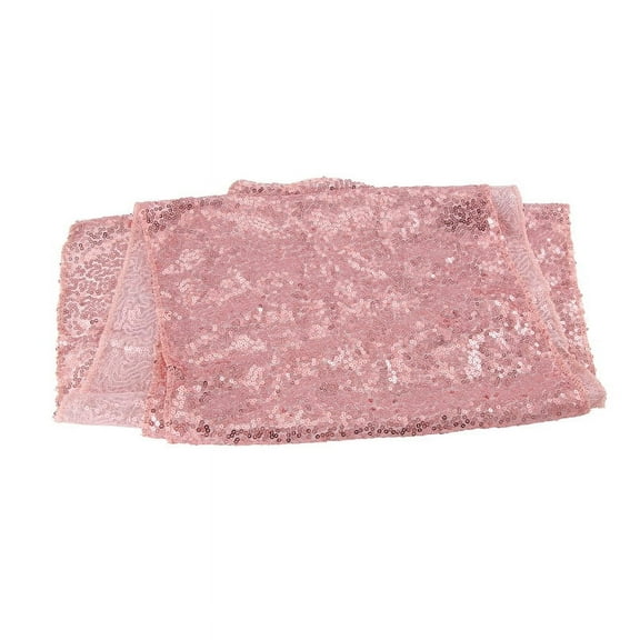 Sparkly Rose Gold Sequin Table Runners 12X71 Inch Shimmer Table for Wedding Annive G3724