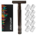 thumbnail image 1 of Vintage Manual Razor Double-Edge Shaving Razor Traditional Safety Razor with 10 Blades, 1 of 6