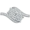 thumbnail image 3 of Arista 1/6 Ct Diamond White Composite Two-Stone Women's Ring in Sterling Silver (I-J, I2-I3), 3 of 5