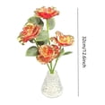 thumbnail image 3 of Lámpara de rosa con base de onda de agua, luz de ambiente RGB que cambia de color con 16 colores, control táctil, luz nocturna alimentada por USB para decoración de dormitorio, regalo romántico para m, 3 of 9