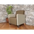 thumbnail image 2 of Lesro Ravenna Lounge Reception Guest Chair in Brown, 2 of 5