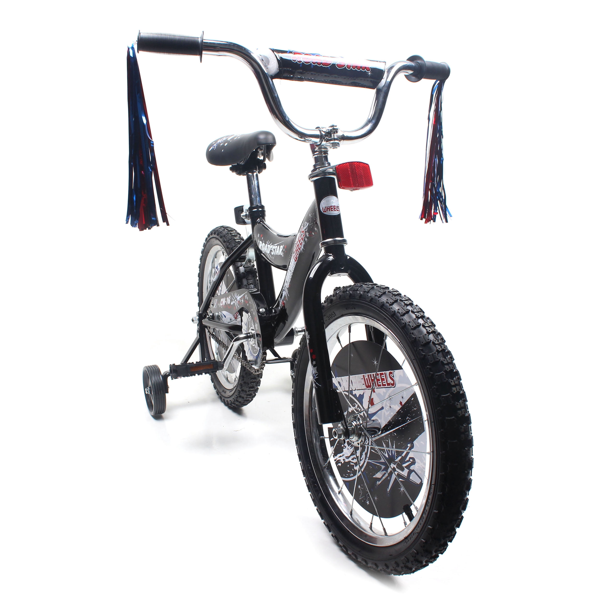 WonderWheels Road Fairy 16" BMX Kids Bike Air tire Wheels - Black