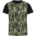 thumbnail image 1 of Green Woodland Camo All Over Mens Black Back T Shirt White-Black X-LG, 1 of 1