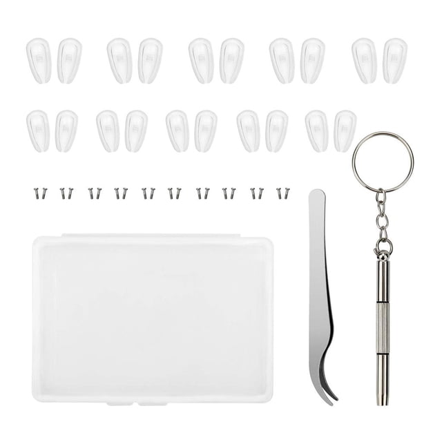 de herramientas de reparación de anteojos, juego de destornildores de precisión para anteojo pinzas curvas en tamaños para reparació Soledad Kits de reparación de anteojos