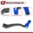 thumbnail image 3 of Palanca de cambio de motocicleta plegable para Kayo T6, palanca de aleación de aluminio, brazo de cambio, palanca tono titanio con cabeza azul, 3 of 6