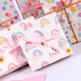 thumbnail image 4 of SeekLGT Colorful Rainbow Dot Love Heart Wrapping Paper Roll Bright Polka Dot Gift Wrap for Valentine's Day Birthday Holiday, 4 of 4