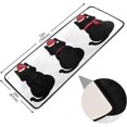 thumbnail image 4 of SKYSONIC 2'X6' Christmas Santa Kitten Runner Rug with Rubber Backing, Cute Xmas Black Cats Non Slip Entryway Rug Runner Washable Soft Area Rug Carpet for Hallway Bedroom Kitchen Decor, 4 of 6