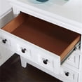 thumbnail image 2 of Furniture of America Ender Transitional Wood Nightstand with USB Port in White, 2 of 2
