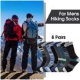 thumbnail image 5 of KOITHOT 8 Pairs Wool Socks for Men, Crew Socks Thermal Warm for Winter Work Hiking, 5 of 6