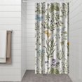 thumbnail image 3 of Watercolor Rustic Wildflower Shower Curtain – Botanical Floral Print for Farmhouse Bathroom Makeover, 3 of 5