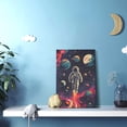thumbnail image 5 of 12x18 inch Outer Space Astronauts Paintings On Canvas Prints,Room Decor Bedroom Accessory,Family Bedroom,Man Cave,Study,Lounge Decor Wall Art Prints Canvas Poster,For Space Enthusiasts Gifts, 5 of 6