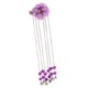 thumbnail image 1 of Mujeres flor borla vestido de pelo disfraz drama cosplay señora chica pinza de pelo clip Púrpura Yuyangstore Palo de pelo chino antiguo, 1 of 8