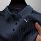 thumbnail image 4 of Blusa y camisa de manga corta con cuello vuelto para hombre, blusa de manga corta de seda helada con solapa y botones para hombre, 4 of 4