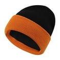 thumbnail image 2 of PureCasa Beanie Hat for Women Men Outdoor Warm Winter Long Cuff Knit Color Block Winter Beanie Skull Cap for Men & Women, 2 of 3