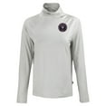 thumbnail image 2 of Women's-Cutter & Buck  Gray Inter Miami CF Coastline Epic Comfort Eco Recycled Funnel-Neck Top, 2 of 3
