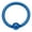 Blue, variant on 16GA | 14GA Colored Tension Captive Titanium IP Implant Grade Steel Bead Ring