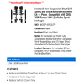 thumbnail image 2 of Front and Rear Suspension Strut Coil Spring and Shock Absorber Assembly Kit - 4 Piece - Compatible with 2006 - 2008 Toyota RAV4 (Excludes Sport Package) 2007, 2 of 2
