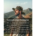 thumbnail image 6 of Zylioo XXL Camo Boonie Hats,Adjustable Travel Sun Hats for Hiking Camping Safari,Oversized Lightweight Fishing Hat, 6 of 6