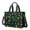 Alien Peace Sign Black Pattern, variant on Alien Peace Sign Iridescent Pattern Canvas Messenger Tote Bag, Teacher Tote with Multi Pockets & Removable Strap, Durable Canvas Gifts for Women Men Teacher Nurse