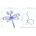 thumbnail image 2 of Dragonfly Girls Room Décor Vinyl Decals Wall Shape Stickers Wall Art 2-color Purple-Black, 2 of 4