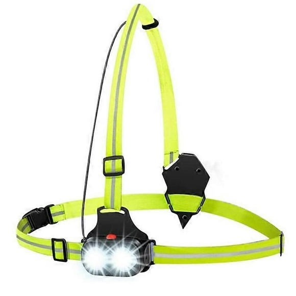 Run Light-running Light For Runners Chest Led Lamp 500 Lumens Adjustable Runners Light 360 Degree Reflective Band